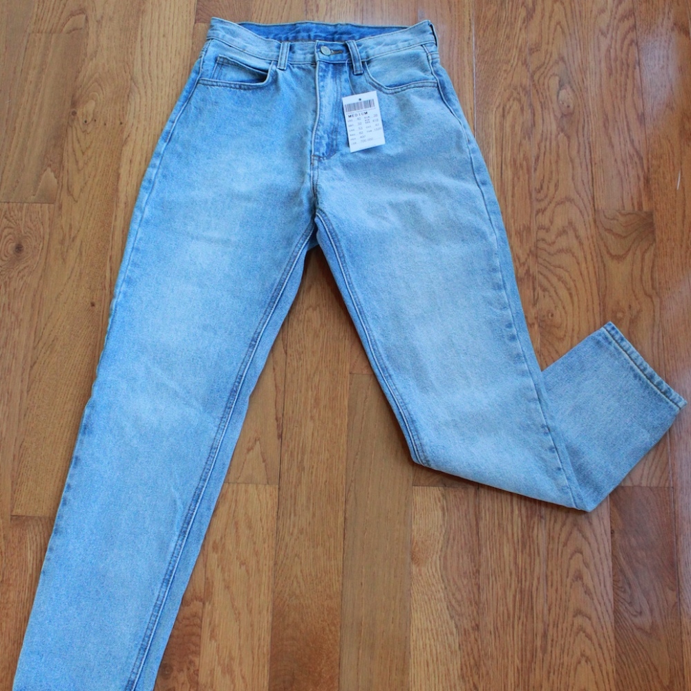 High Waisted Straight Leg Jeans